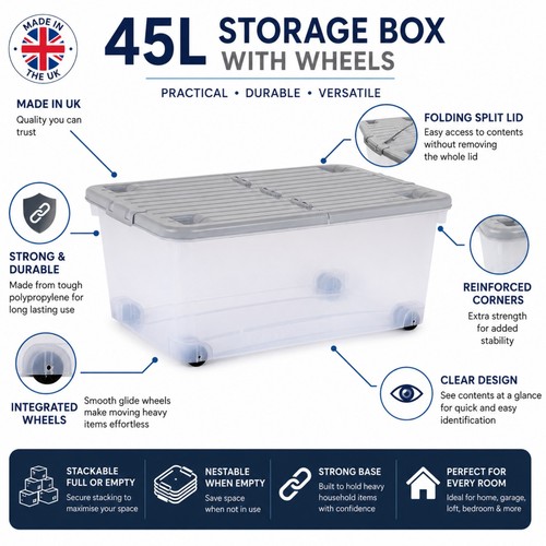 45l under bed storage - under,