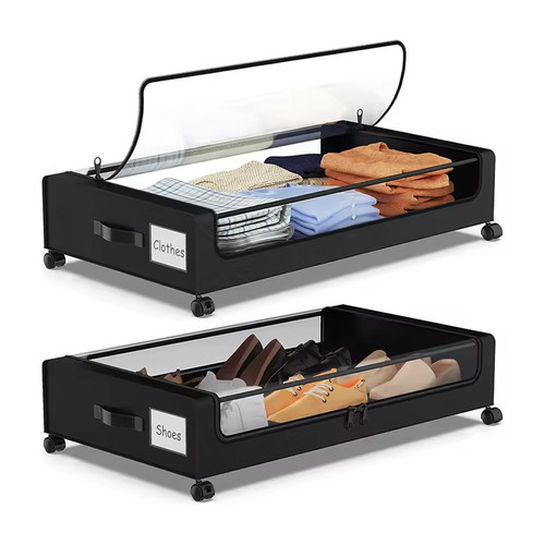 Pack under bed storage with - 2-pack,
