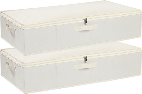 Beige under bed - bed, boxes