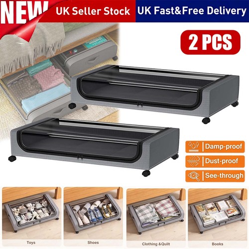 2pcs large underbed storage - 2pcs,