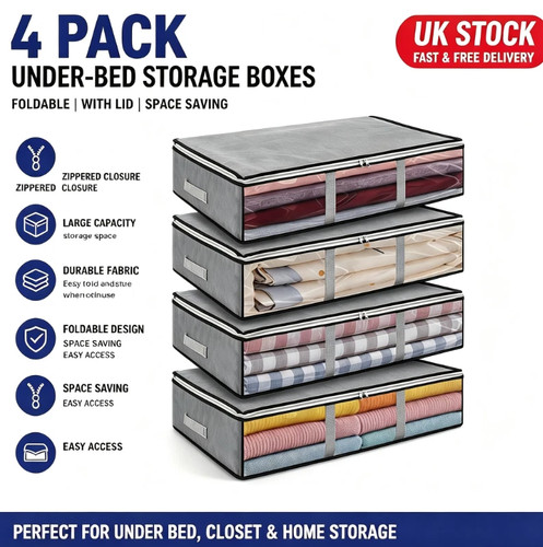 Pack foldable under bed - 4, under-bed
