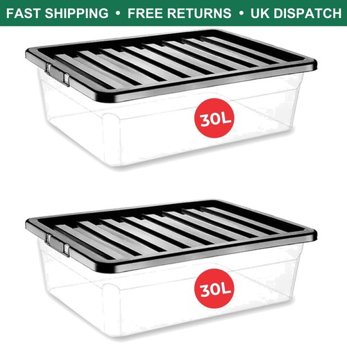 Pack 30l clear under - 30l, under-bed